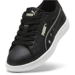 PUMA Smash 3.0 Dance Party Sneaker Kinder 02 - PUMA black/PUMA silver/green illusion 34