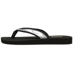 PUMA Sandy Flip Metallic Shine Zehentrenner Damen 02 - PUMA black/PUMA silver/PUMA black 35.5