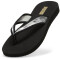 PUMA Sandy Flip Metallic Shine Zehentrenner Damen 02 - PUMA black/PUMA silver/PUMA black 35.5
