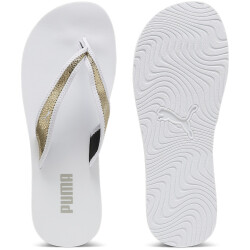PUMA Sandy Flip Metallic Shine Zehentrenner Damen 01 -...