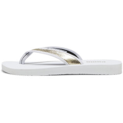 PUMA Sandy Flip Metallic Shine Zehentrenner Damen 01 - PUMA white/PUMA gold/PUMA white 35.5