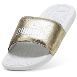 PUMA Cool Cat 2.0 Metallic Shine Pantoletten 01 - PUMA gold/PUMA silver/PUMA white 42