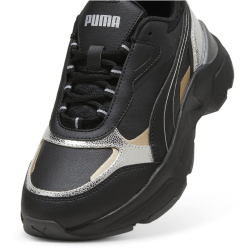 PUMA Cassia Metallic Shine Sneaker Damen 02 - PUMA black/PUMA silver/PUMA gold 36