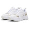 PUMA Cassia Metallic Shine Sneaker Damen 01 - PUMA white/PUMA gold/PUMA silver/vapor gray 36