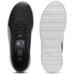 PUMA Carina 2.0 Metallic Shine Sneaker Damen 02 - PUMA black/PUMA silver/PUMA gold 37.5