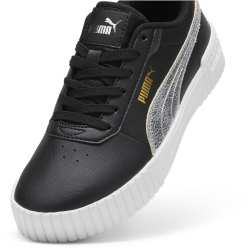 PUMA Carina 2.0 Metallic Shine Sneaker Damen 02 - PUMA black/PUMA silver/PUMA gold 37.5