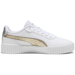 PUMA Carina 2.0 Metallic Shine Sneaker Damen 01 - PUMA white/PUMA gold/PUMA silver 37.5