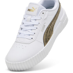 PUMA Carina 2.0 Metallic Shine Sneaker Damen 01 - PUMA white/PUMA gold/PUMA silver 37.5