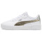 PUMA Carina 2.0 Metallic Shine Sneaker Damen 01 - PUMA white/PUMA gold/PUMA silver 37.5