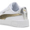 PUMA Carina 2.0 Metallic Shine Sneaker Damen 01 - PUMA white/PUMA gold/PUMA silver 37.5