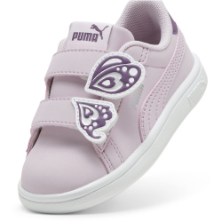 PUMA Smash 3.0 BUTTERFLY Baby-Sneaker mit Klettverschluss 03 - grape mist/crushed berry/puma white 21