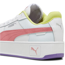 PUMA Carina Street Sneaker Mädchen 09 - PUMA white/passionfruit/PUMA silver 38