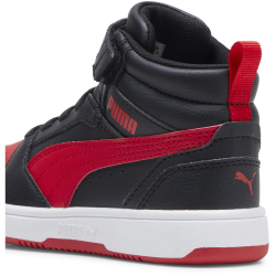 PUMA Rebound V6 Mid AC+ Sneaker Kinder 11 - PUMA black/for all time red 30