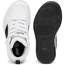 PUMA Rebound V6 Mid AC+ Sneaker Kinder 02 - PUMA white/PUMA black 32