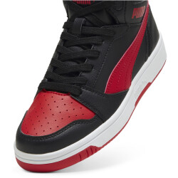 PUMA Rebound V6 Mid-Top Sneaker Kinder 11 - PUMA black/for all time red 39