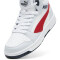 PUMA Rebound V6 Mid-Top Sneaker Kinder 09 - silver mist/club navy/for all time red 36