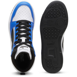 PUMA Rebound V6 Mid-Top Sneaker Kinder 06 - PUMA white/PUMA black/racing blue 36