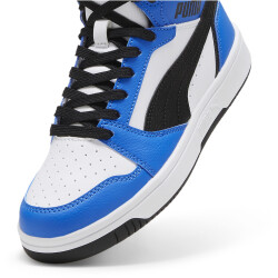 PUMA Rebound V6 Mid-Top Sneaker Kinder 06 - PUMA white/PUMA black/racing blue 36