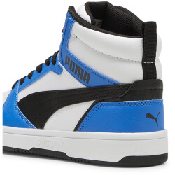 PUMA Rebound V6 Mid-Top Sneaker Kinder 06 - PUMA white/PUMA black/racing blue 36