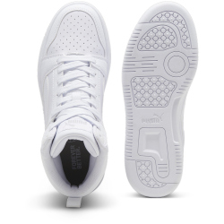 PUMA Rebound V6 Mid-Top Sneaker Kinder 05 - PUMA white/cool light gray 37