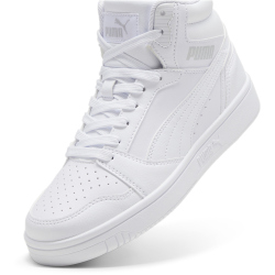 PUMA Rebound V6 Mid-Top Sneaker Kinder 05 - PUMA white/cool light gray 37