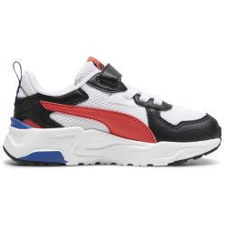 PUMA Trinity Lite AC+ Sneaker Kinder 09 - PUMA white/active red/PUMA black 34