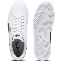 PUMA Smash 3.0 Leder-Sneaker 11 - PUMA white/PUMA black/PUMA gold 36