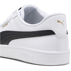 PUMA Smash 3.0 Leder-Sneaker 11 - PUMA white/PUMA black/PUMA gold 36