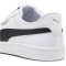 PUMA Smash 3.0 Leder-Sneaker 11 - PUMA white/PUMA black/PUMA gold 36