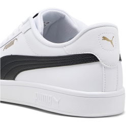 PUMA Smash 3.0 Leder-Sneaker 11 - PUMA white/PUMA black/PUMA gold 39
