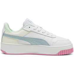 PUMA Carina Street Sneaker Damen 21 - PUMA white/turquoise surf/PUMA silver 38.5