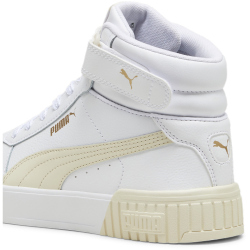 PUMA Carina 2.0 Mid-Top Sneaker Damen 10 - PUMA white/alpine snow/PUMA gold 38
