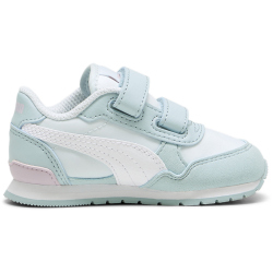 PUMA ST Runner v3 Nl Baby-Sneaker mit Klettverschluss 15 - dewdrop/puma white/turquoise surf/grape mist 21