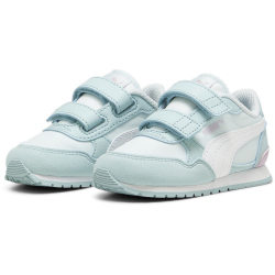 PUMA ST Runner v3 Nl Baby-Sneaker mit Klettverschluss 15 - dewdrop/puma white/turquoise surf/grape mist 22