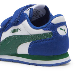 PUMA Cabana Racer Sl 20 Baby-Sneaker mit Klettverschluss 13 - puma white/vine/cobalt glaze 20
