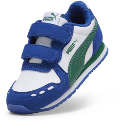 PUMA Cabana Racer Sl 20 Baby-Sneaker mit Klettverschluss 13 - puma white/vine/cobalt glaze 22