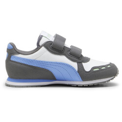 PUMA Cabana Racer SL 20 PS Sneaker mit Klettverschluß Kinder 15 - cool dark gray/blue skies/puma white/pure green 29