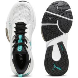 PUMA PWRFrame TR 3 Trainingsschuhe Damen 07 - feather gray/puma black/sparkling green 37