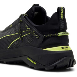 PUMA Explore Nitro Laufschuhe Herren 10 - PUMA black/lime pow 42.5