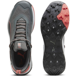 PUMA Explore Nitro Laufschuhe Herren 08 - mineral gray/puma black/active red 43