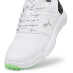 PUMA Ignite Elevate Golfschuhe Herren 12 - PUMA white/fluro green pes/PUMA black 40.5