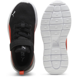 PUMA Anzarun Lite AC PS Kinder Sneaker mit Klettverschluss 37 - PUMA black/active red/PUMA white 34