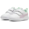PUMA Courtflex v2 Baby-Sneaker mit Klettverschluss 35 - PUMA white/grape mist/fresh mint 26