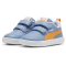 PUMA Courtflex v2 Baby-Sneaker mit Klettverschluss 34 - zen blue/clementine/puma white 20