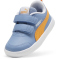 PUMA Courtflex v2 Baby-Sneaker mit Klettverschluss 34 - zen blue/clementine/puma white 24