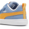 PUMA Courtflex v2 Baby-Sneaker mit Klettverschluss 34 - zen blue/clementine/puma white 26