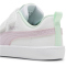 PUMA Courtflex v2 PS Kinder Sneaker mit Klettverschluss 35 - PUMA white/grape mist/fresh mint 30