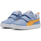 PUMA Courtflex v2 PS Kinder Sneaker mit Klettverschluss 34 - zen blue/clementine/puma white 30