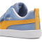 PUMA Courtflex v2 PS Kinder Sneaker mit Klettverschluss 34 - zen blue/clementine/puma white 32