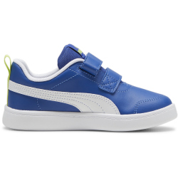 PUMA Courtflex v2 PS Kinder Sneaker mit Klettverschluss 33 - cobalt glaze/puma white/lime pow 31